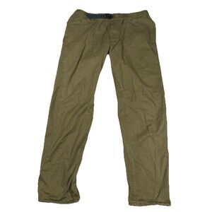 Mountain Hardwear Pants Mens Large Brown Cotton Hiking Climbing Belted Outdoor